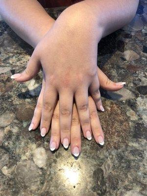 Great gel French tips and acrylics.