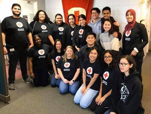 Red Cross Youth volunteers