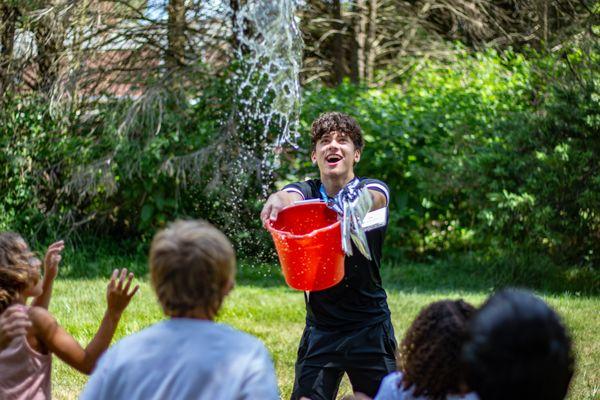 Outdoor water games at Kidswalk Summer Camp!