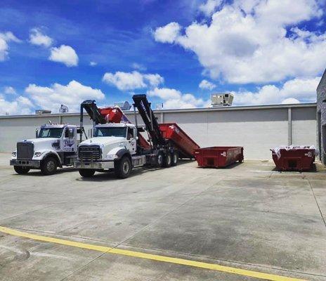 Emergency dumpsters for Walmart.