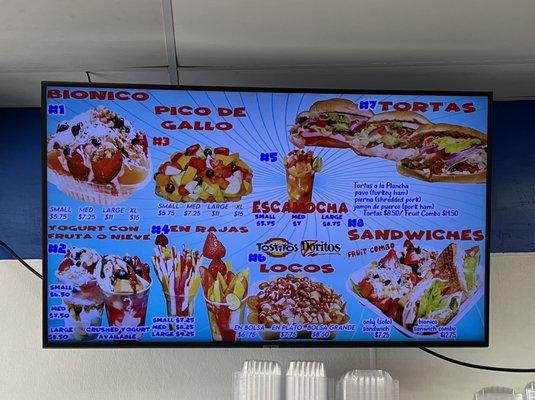 Another menu board