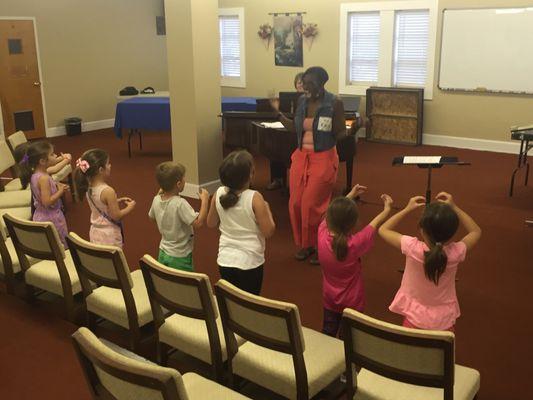 Music Camp 2016 - singing led by Edith Marlo Wright, Worship Director