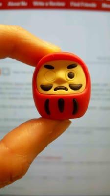 Daruma eraser: 99 Cents