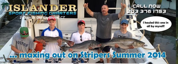 Maxing out on Stripers! We're catching our limit every day!