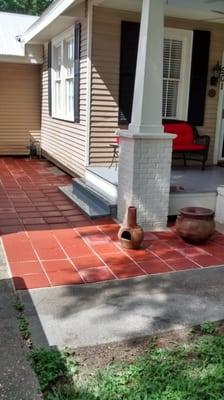 Brick paver install