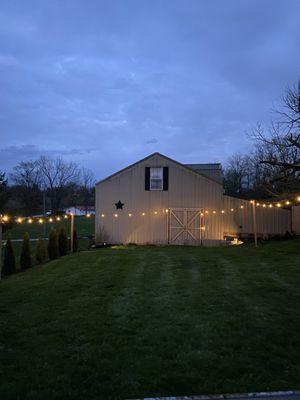 The Venue with wedding parties.