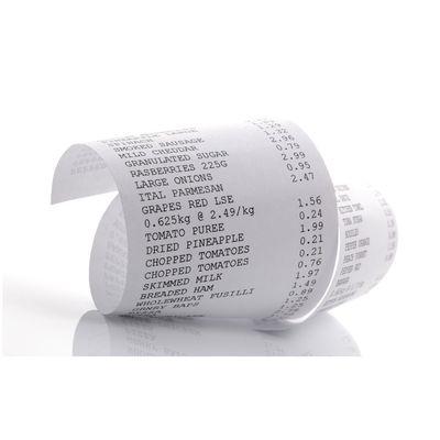 thermal paper receipt rolls for POS and credit card machines.