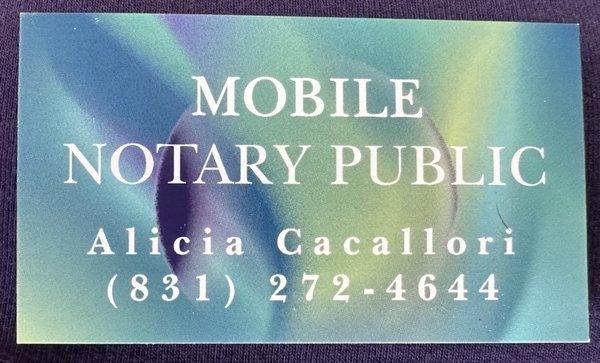 Alicia Cacallori Mobile Public Notary