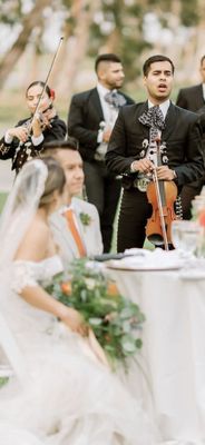 Mariachi Guadalajara providing live entertainment at a beautiful wedding venue