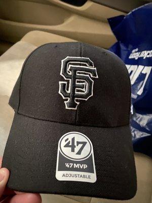 My new SF Giants '47 MVP cap