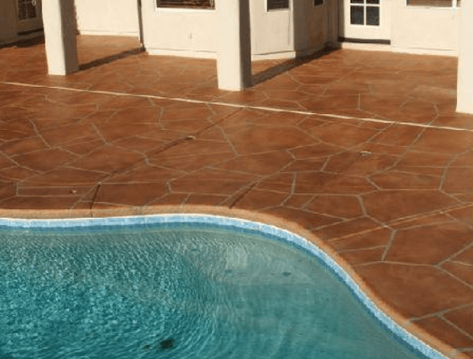 Concrete pool decks