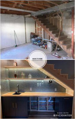 Installed Staircase Bar