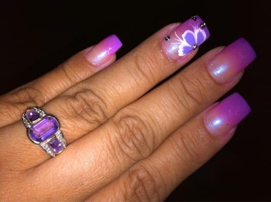 Love my airbrushed nails!