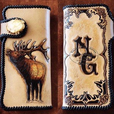 Bugling Bull Elk Long Wallet