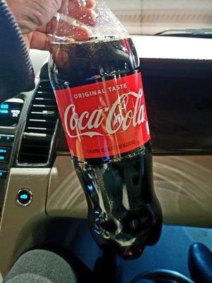 Hubby grabbed me a coke. Tummy uneasy!!