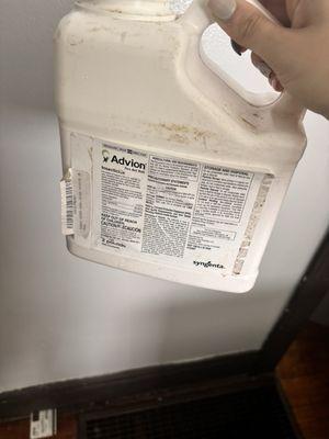 Outdoor pesticide used AND LEFT INSIDE MY HOME