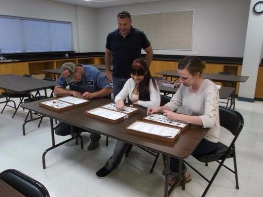 CTC geology students at LCHEC