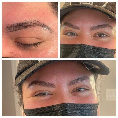 Microblading before & after by Julie