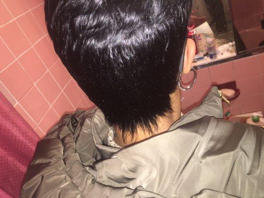 Quick weave short cut