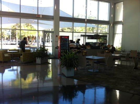 Connect Cafe in the Research Building Atrium.