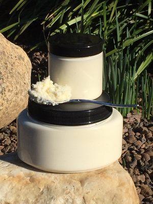 Whipped body butter comes in 2 sizes and 9 different scents to choose from