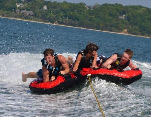 Tubing in the Hamptons in Long Island, New York with Peconic Water Sports