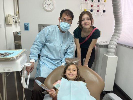 Dr. Wong and my daughters