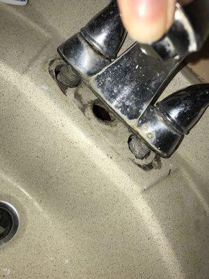 Broken faucet