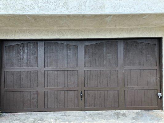 New garage door.