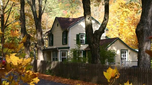 Country Lane Front of The Waterfall House