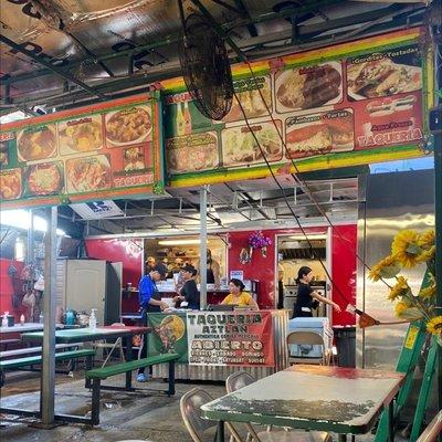 Outdoor food truck/restaurant at the redland market village