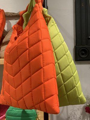 Spring 2023 nylon Puffy Hobo in Neon colors!