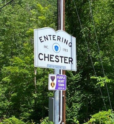 Entering Chester, Massachusetts. Blandford/Chester line.