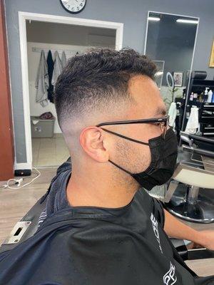 Mid bald fade!