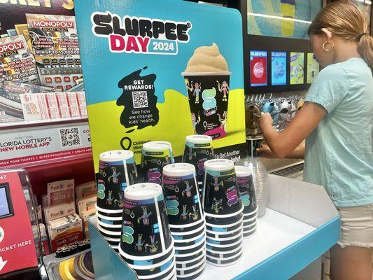 July 7 is 7/11 day.  Free Slurpee on July 11.