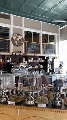 A view of their menu and treats on a Saturday morning.