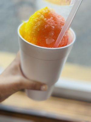 Peach and Banana snowball