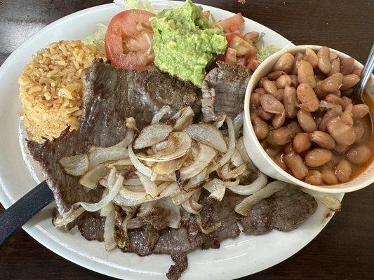 #28 Carne Asada Plate.