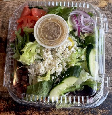 Regular Greek Salad to go yum!