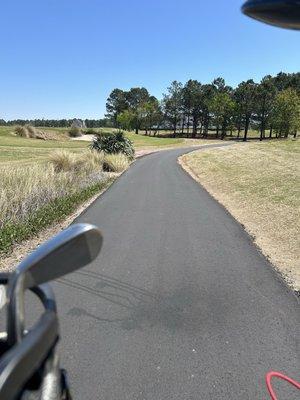 Paved cart path