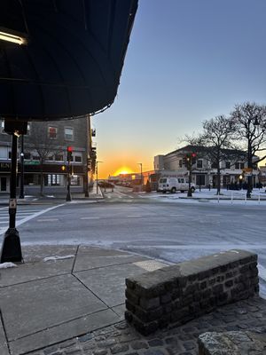 Great view coming out of the gym before going to work!