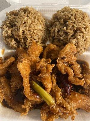 9. Orange Chicken Lunch