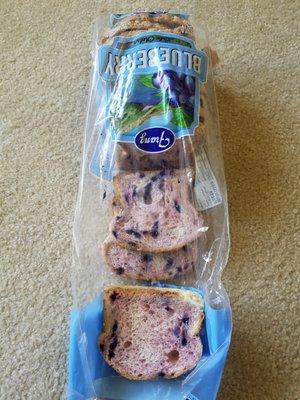 our recent purchase .. blueberry bread .. it was a bit dense .. should have called it breake .. break + cake .. he he