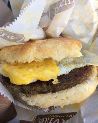 Sausage and Egg Biscuit