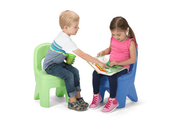 Simplay3 Kids Play Around Chairs are sturdy with "no-tip" design