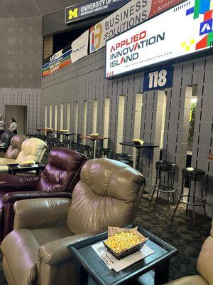 Applied Innovation Island seating area