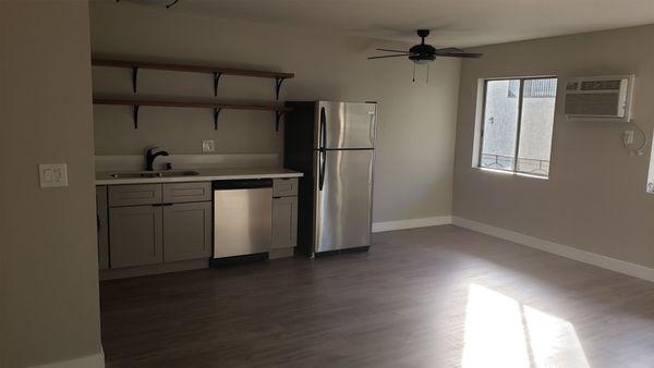 Open Space Living Room with Kitchen