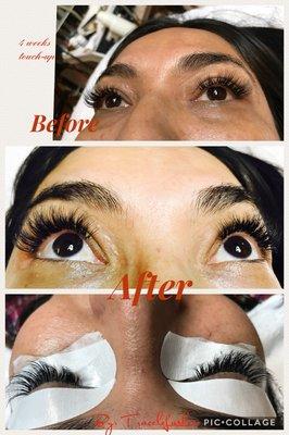 Eyelash extensions Touch-up