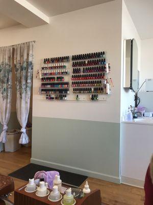 Gel options and regular polish