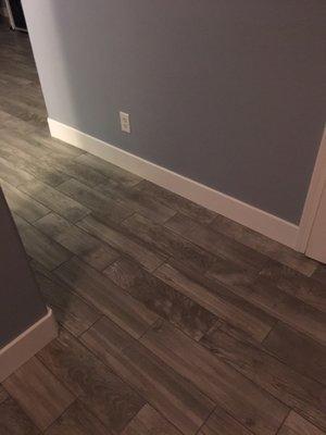 Porcelain tile floors